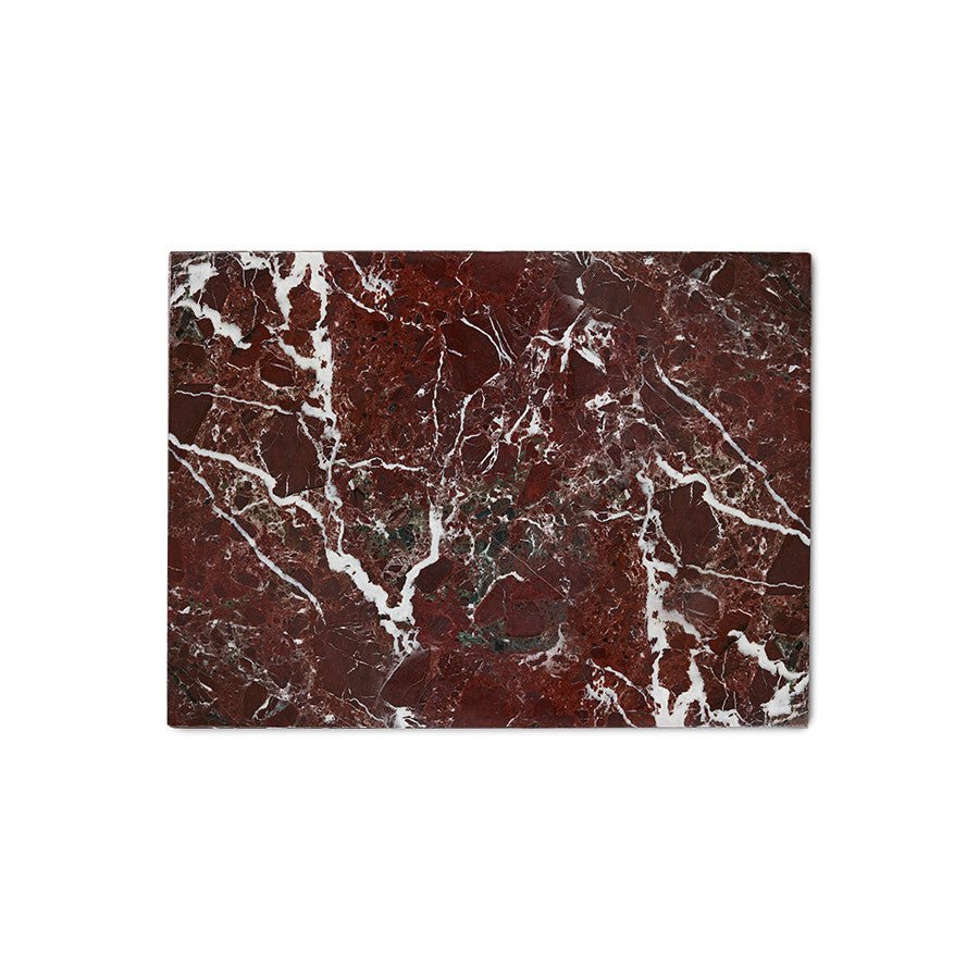 Marble cutting board, burgundy polished - House of Orange