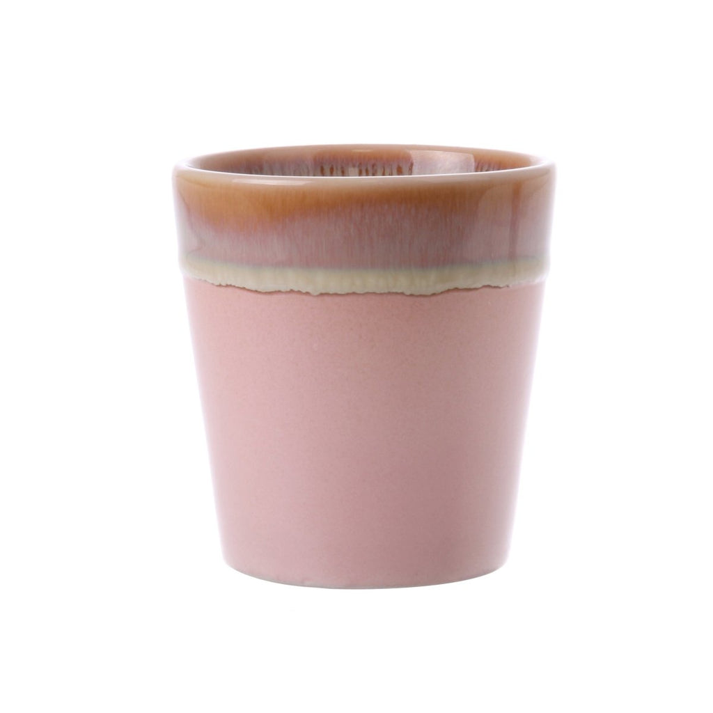 70'S Ceramics: Coffee Mug, Pink - House of Orange