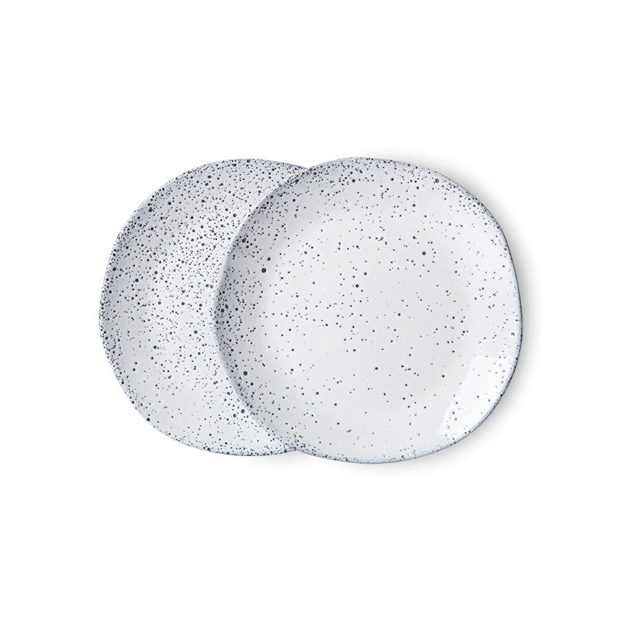 Gradient Ceramics Dessert Plates Cream (Set of 2) - House of Orange