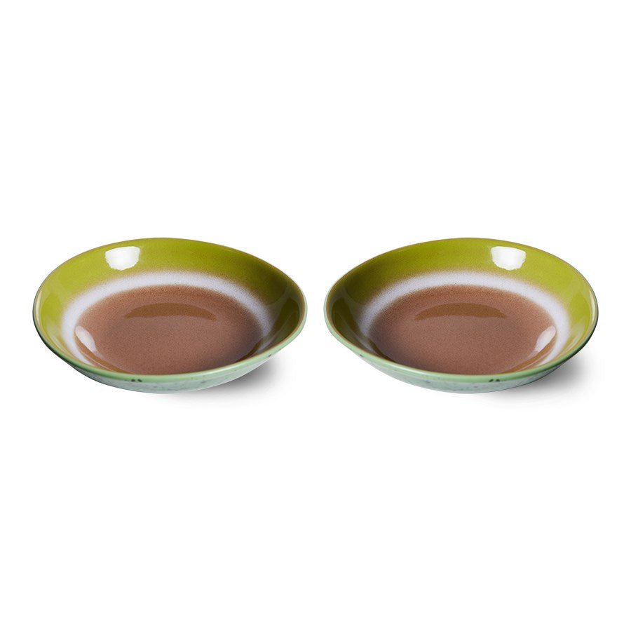 70'S Ceramics: Curry Bowls, Upside Down (Set of 2) - House of Orange