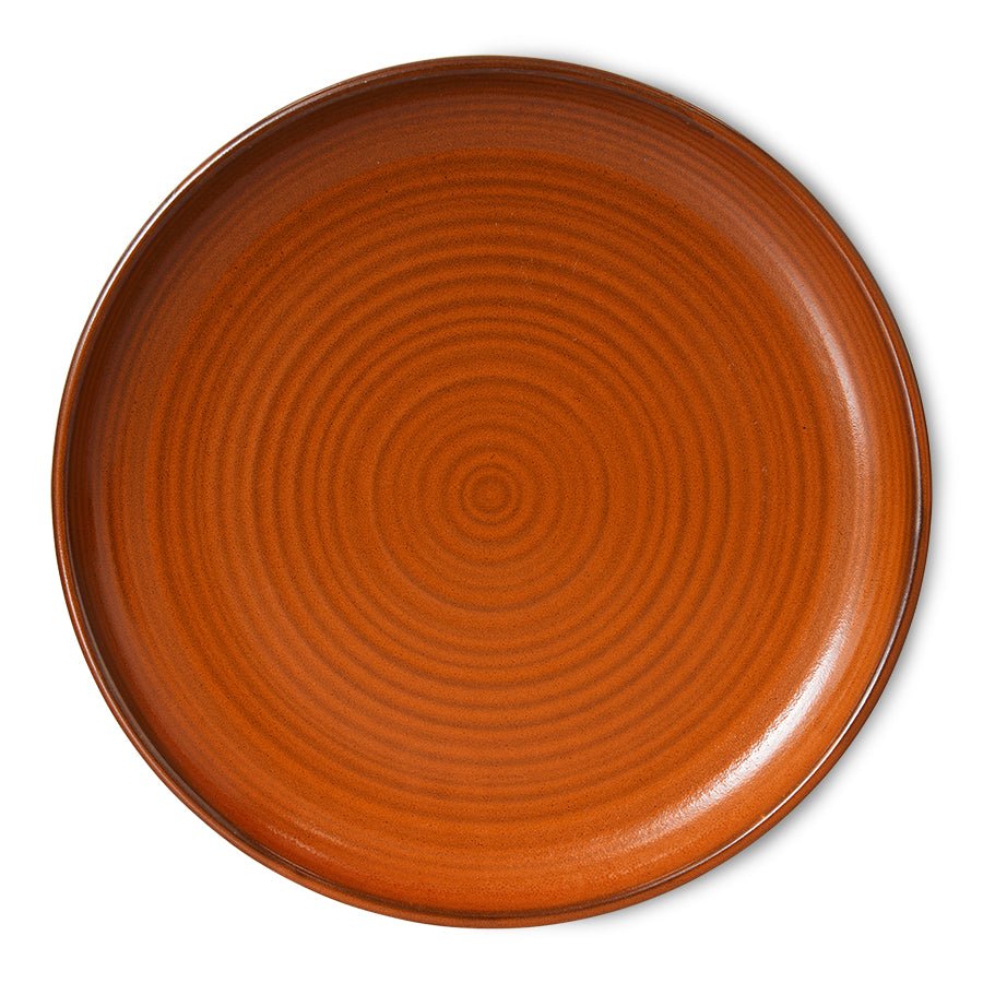 Chef ceramics: dinner plate, burned orange - House of Orange