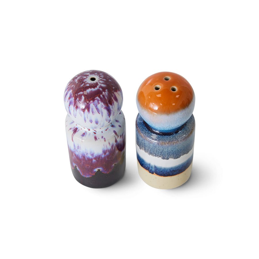 70s ceramics: pepper & salt jar, stargaze - House of Orange