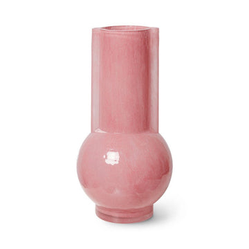 Glass vase pink milky - House of Orange