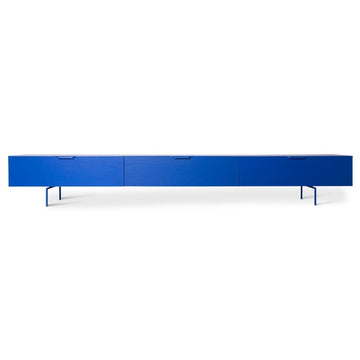 TV Cabinet Wood Grain, Cobalt - House of Orange