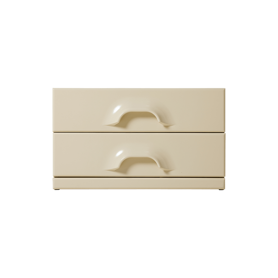 Chest of 2 drawers, cream - House of Orange