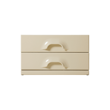 Chest of 2 drawers, cream - House of Orange