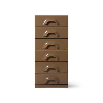 Chest of 6 drawers, mocha - House of Orange