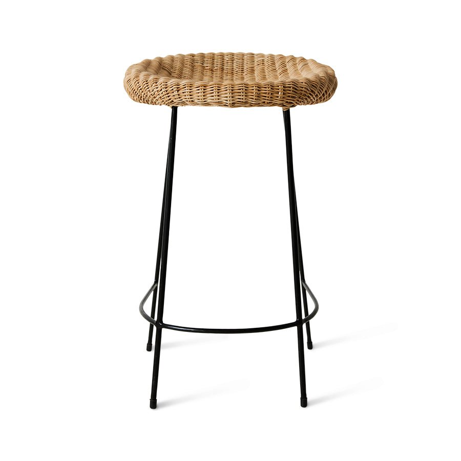 Wicker barstool - House of Orange