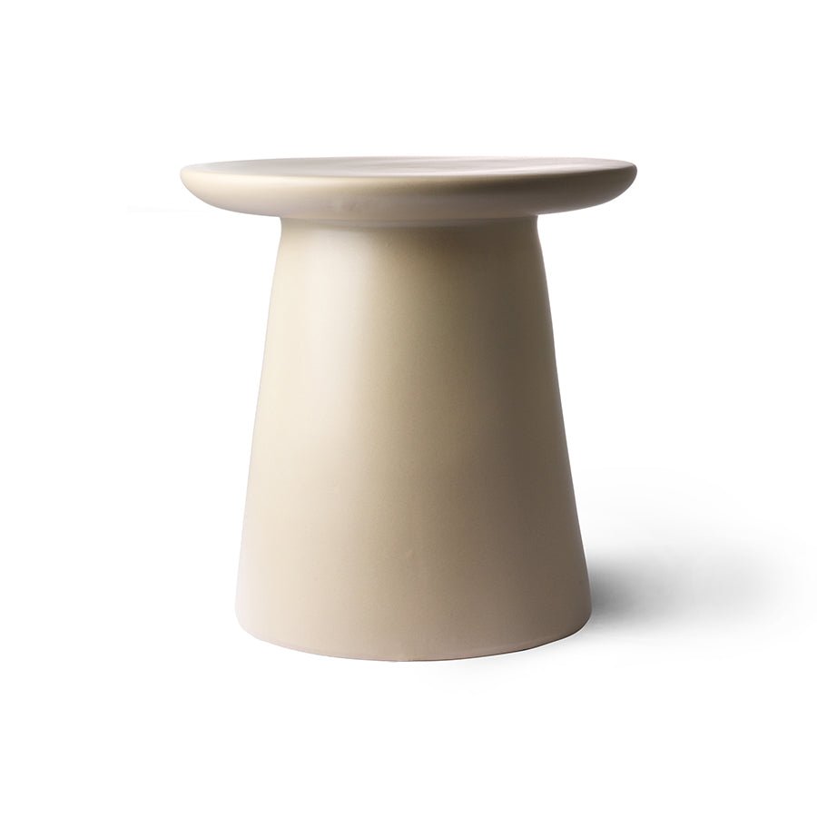 Earthenware side table M, cream - House of Orange