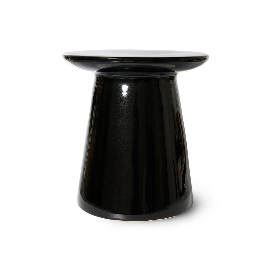 Earthenware side table M black - House of Orange