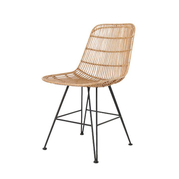 Rattan Dining Chair Natural - House of Orange