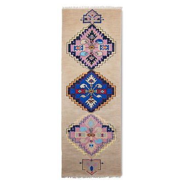 Hand knotted woollen runner oriental (90x265) - House of Orange