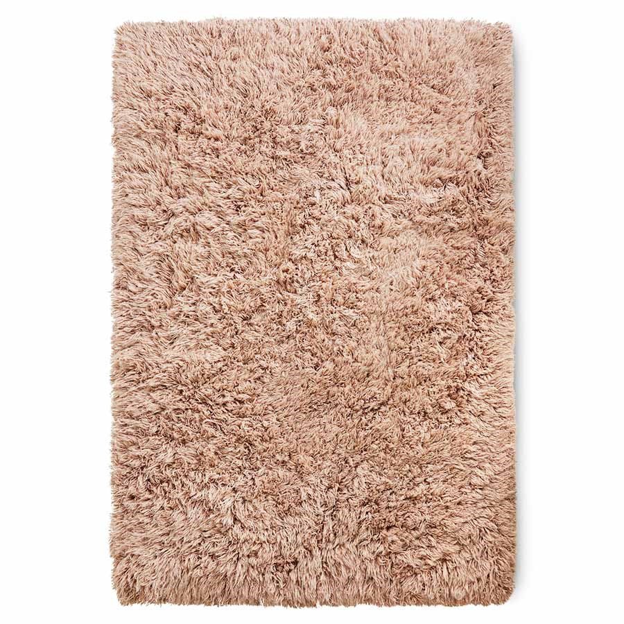 Fluffy rug soft pink (200x300) - House of Orange