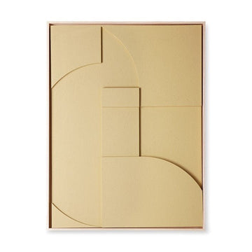 Framed Relief 3D Art Panel Sand A 100x123cm - House of Orange