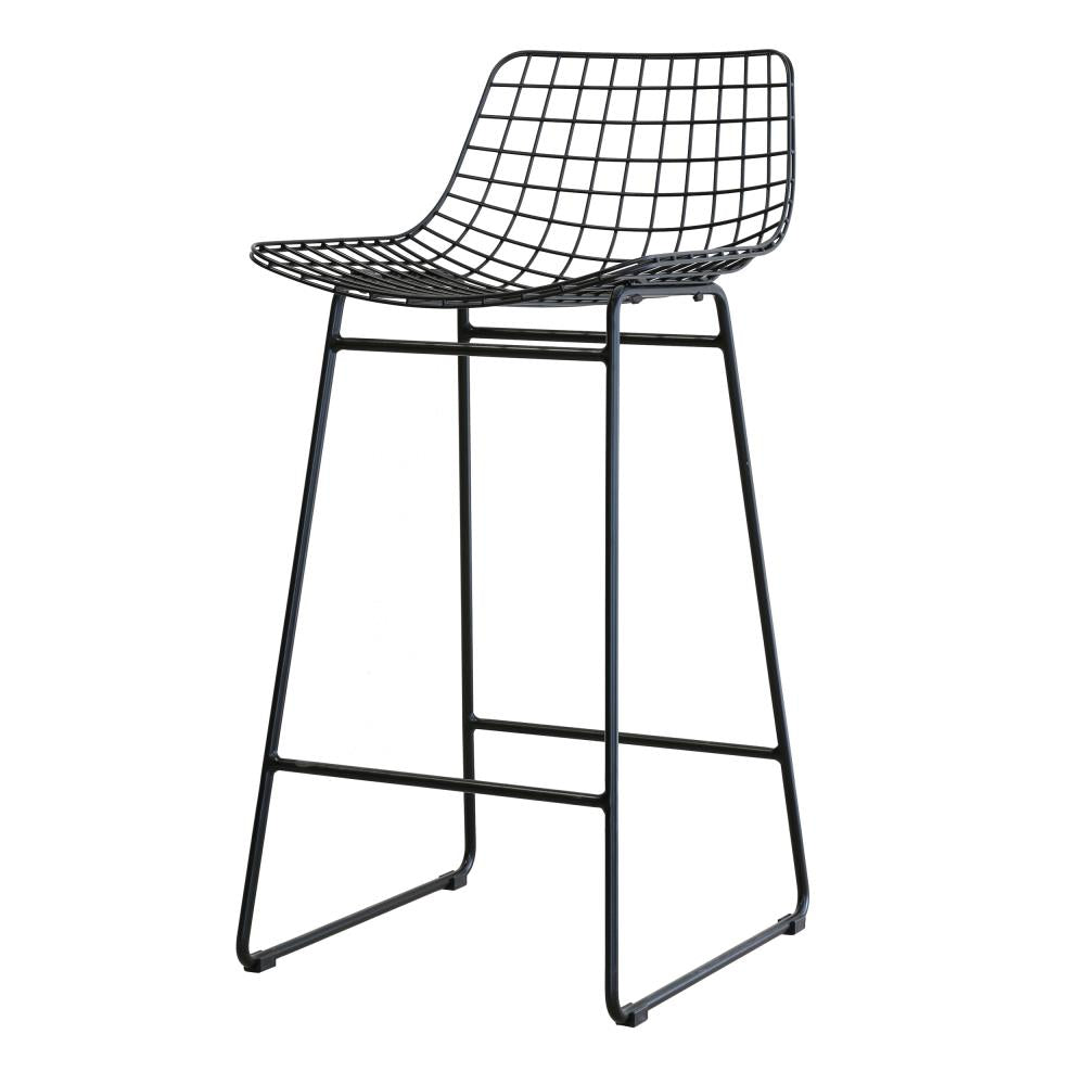 Wire Bar Stool Black (comfort Kit Sold Seperately) - House of Orange