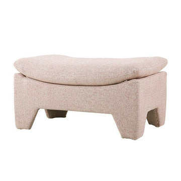 Retro Lounge Ottoman, Pink Melange - House of Orange