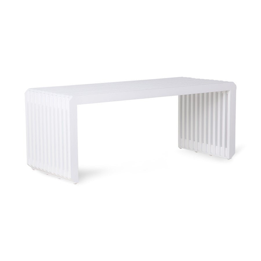 Slatted Bench/Element, White - House of Orange