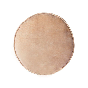 Velvet Seat Cushion Peach Round (60cm) - House of Orange