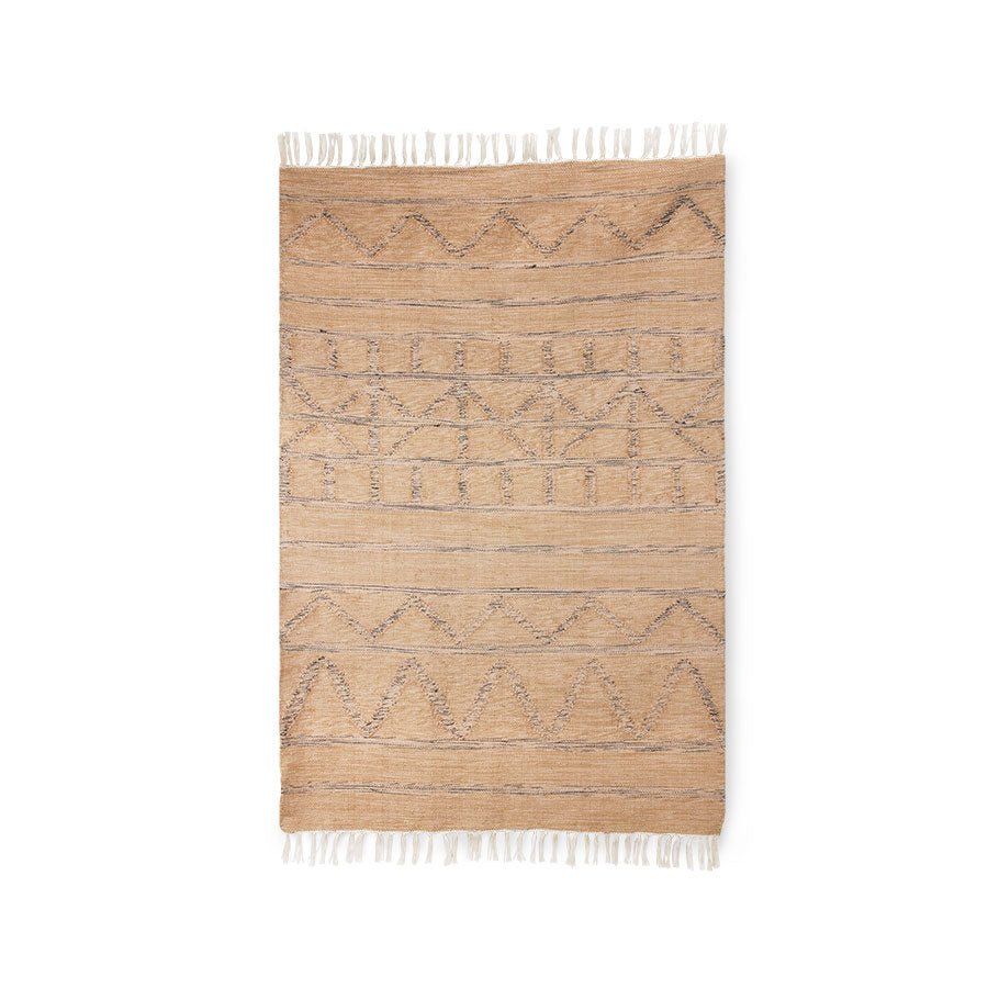 Hand Woven Indoor/Outdoor Rug Natural (120x180cm) - House of Orange