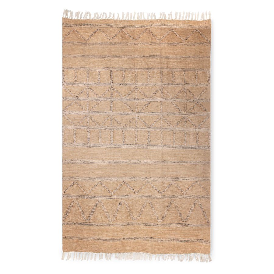 Hand Woven Indoor/Outdoor Rug Natural (150x240cm) - House of Orange