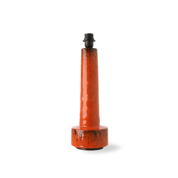 Retro Stoneware Lamp Base Red - House of Orange