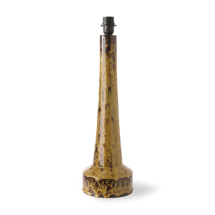 Retro Stoneware Lamp Base Mustard - House of Orange